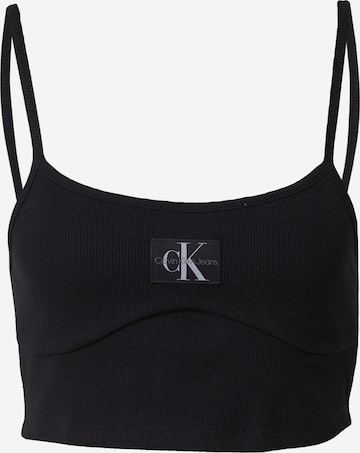 Top di Calvin Klein Jeans in nero: frontale