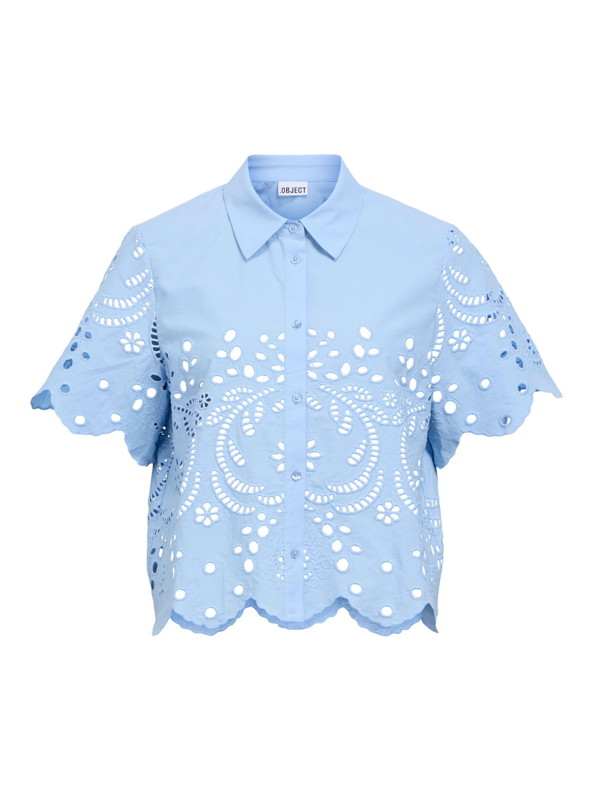 OBJECT Blouse in Blauw: voorkant