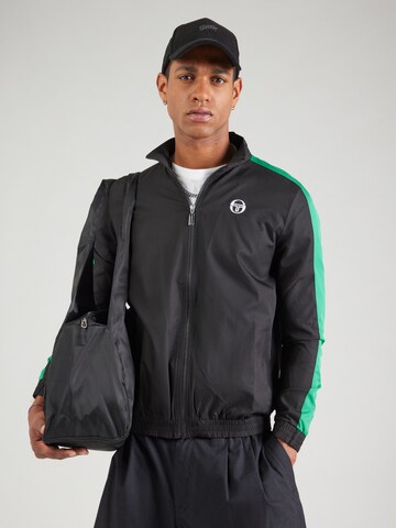 Sergio Tacchini Overgangsjakke 'CARLO' i sort: forside