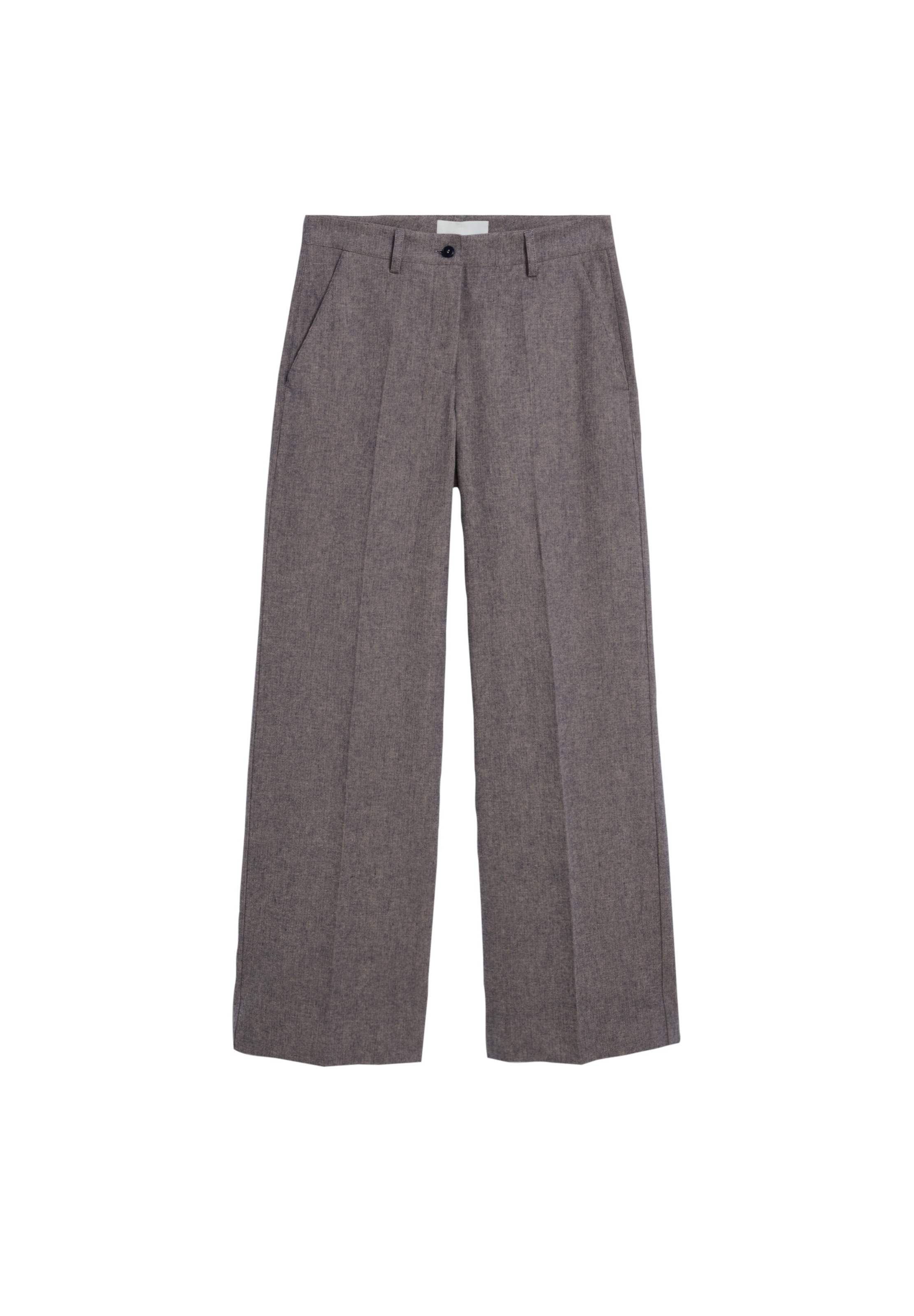 ARMEDANGELS Trousers with creases 'Leandraa Handaas' in Grey: front