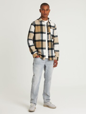 CHASIN' Regular fit Overhemd 'Axel Mick' in Beige