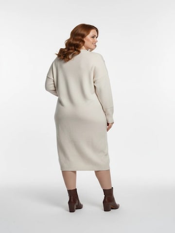 Shape Of You Knit dress in Beige