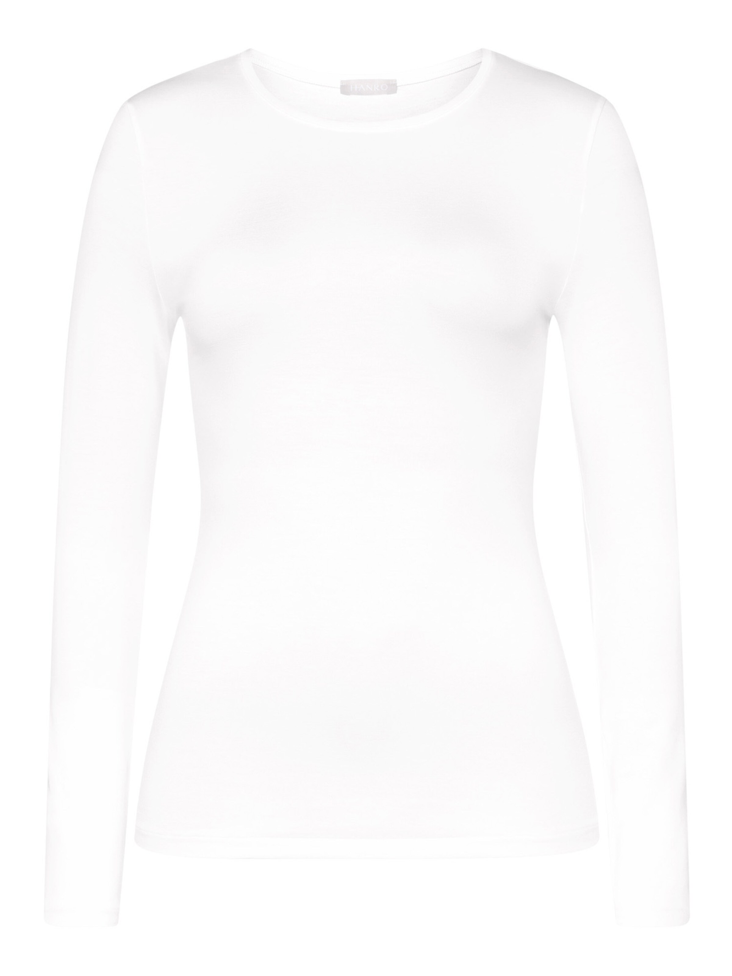 Hanro Longsleeve ' Soft Touch ' in Weiß: Vorderseite
