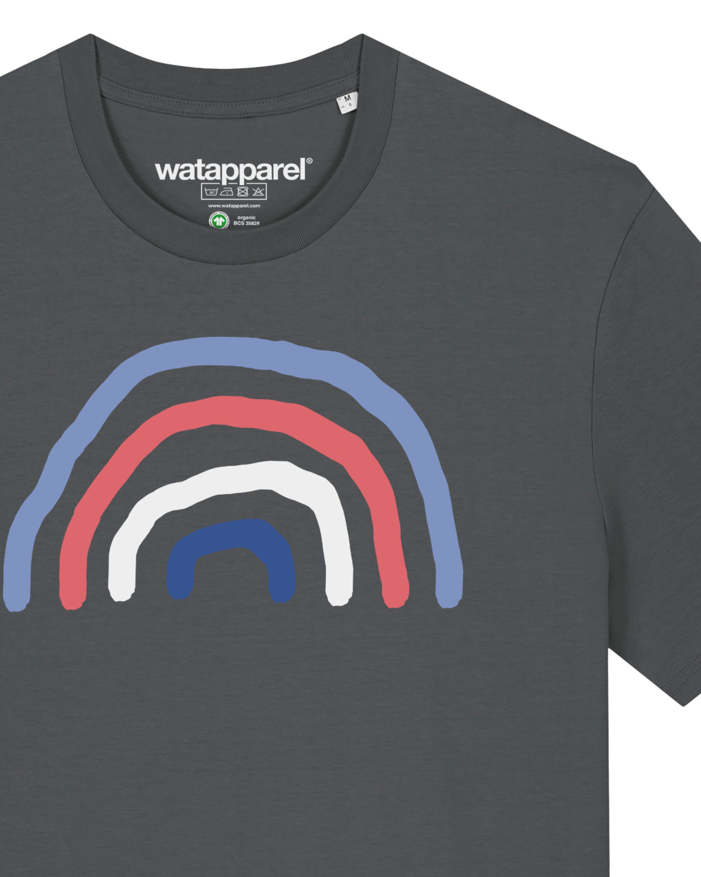 T-Shirt ' Regenbogen ' Watapparel en gris
