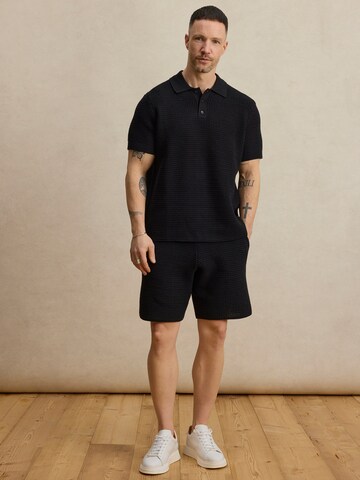 DAN FOX APPAREL Тениска 'Giuliano' в черно