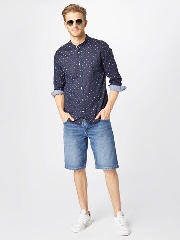 TOM TAILOR Regular fit Overhemd in Blauw