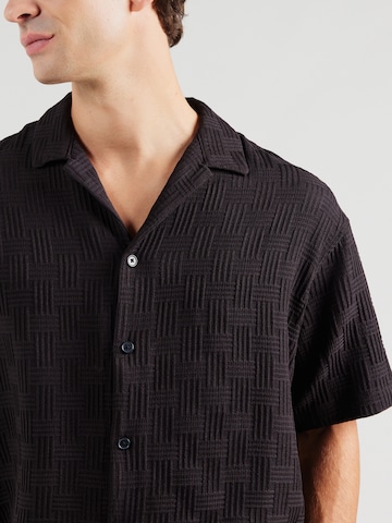 JACK & JONES - Ajuste confortable Camisa 'JJEMatteo' en negro