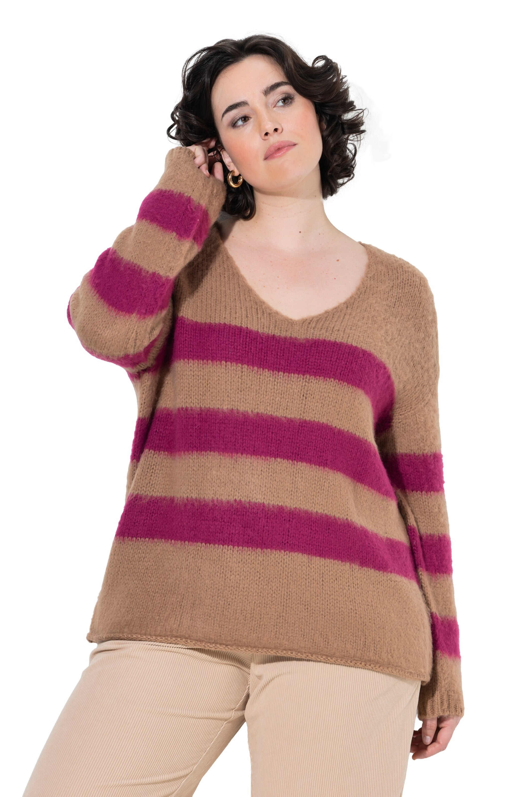 Ulla Popken Sweater in Brown: front