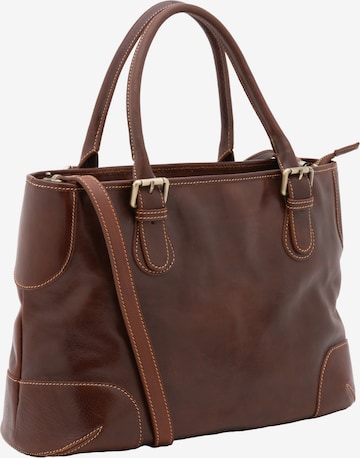 Borsa a tracolla di Viola Castellani in marrone: frontale