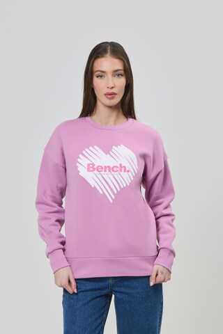 BENCH Sweatshirt in Lila: Vorderseite