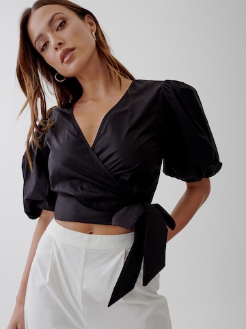 Tussah Blouse 'KATHRYN' in Black: front