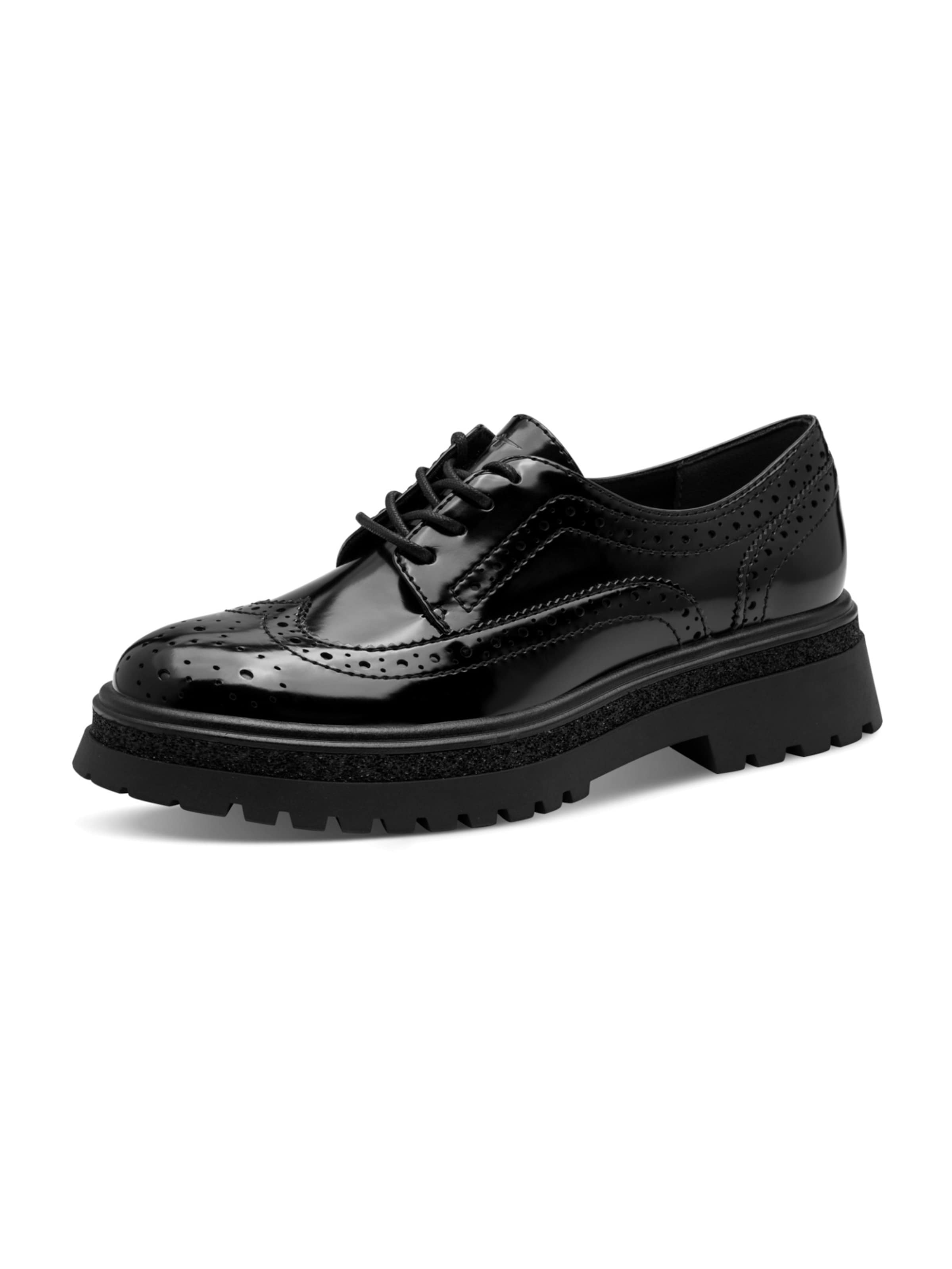 Tamaris Lace-Up Shoes in Black: front