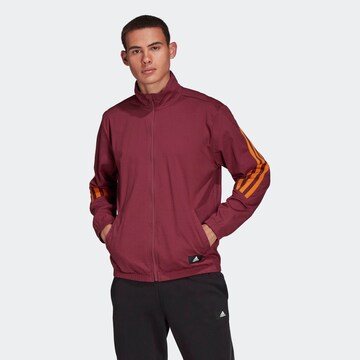 ADIDAS SPORTSWEAR Sportjas in Rood: voorkant