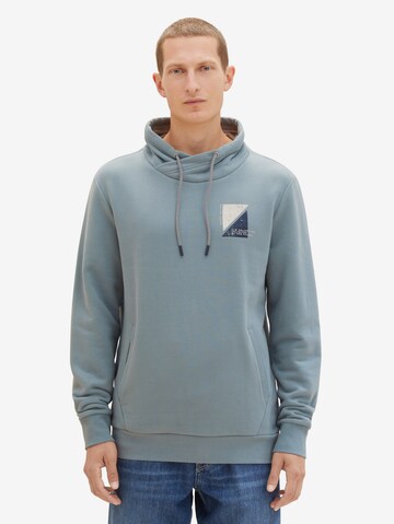 TOM TAILOR Sweatshirt in Blauw: voorkant