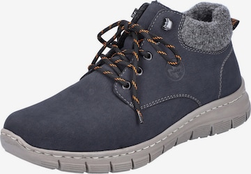 Rieker Lace-Up Boots in Blue: front