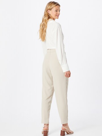 IMPERIAL Tapered Pleat-front trousers in Beige