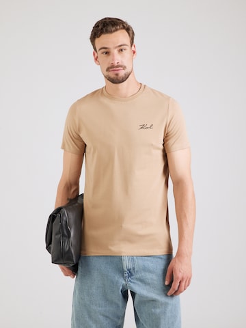 Maglietta di Karl Lagerfeld in beige: frontale