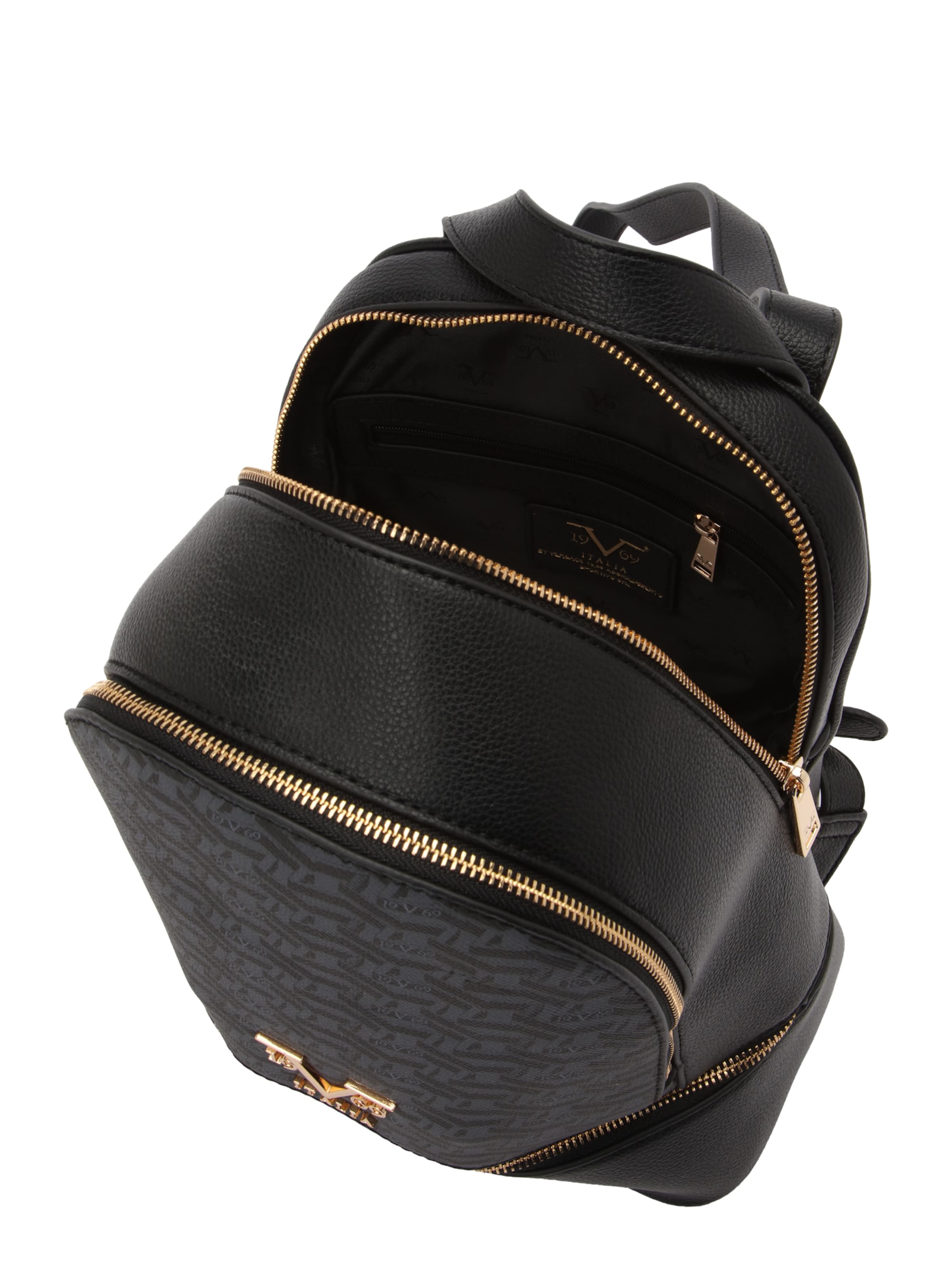 19V69 ITALIA Backpack 'Robi AOP' in Grey