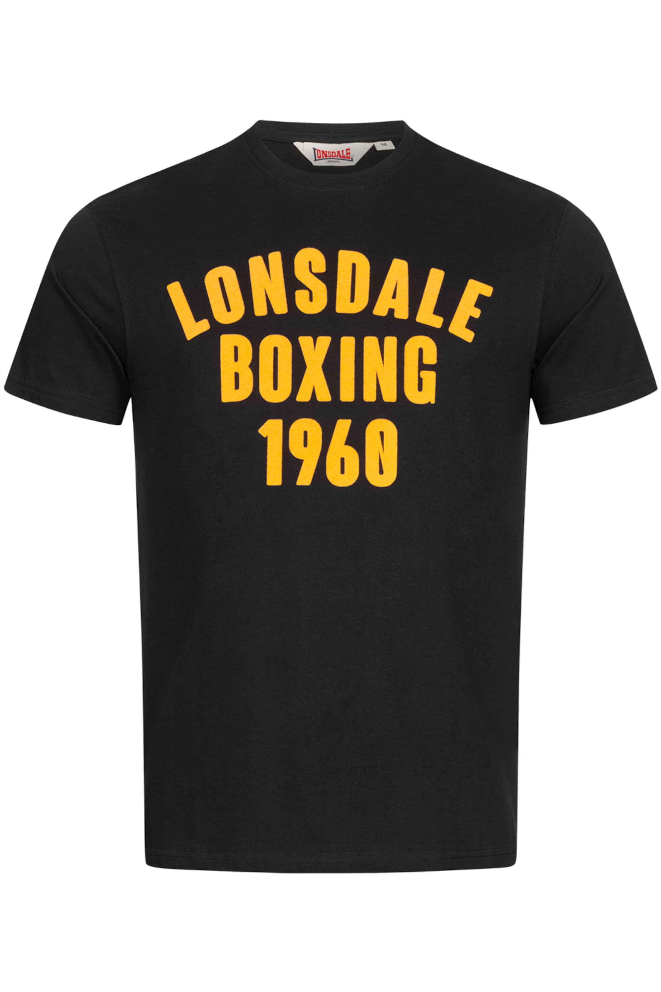 LONSDALE Paita 'Pitsligo' värissä musta: etupuoli