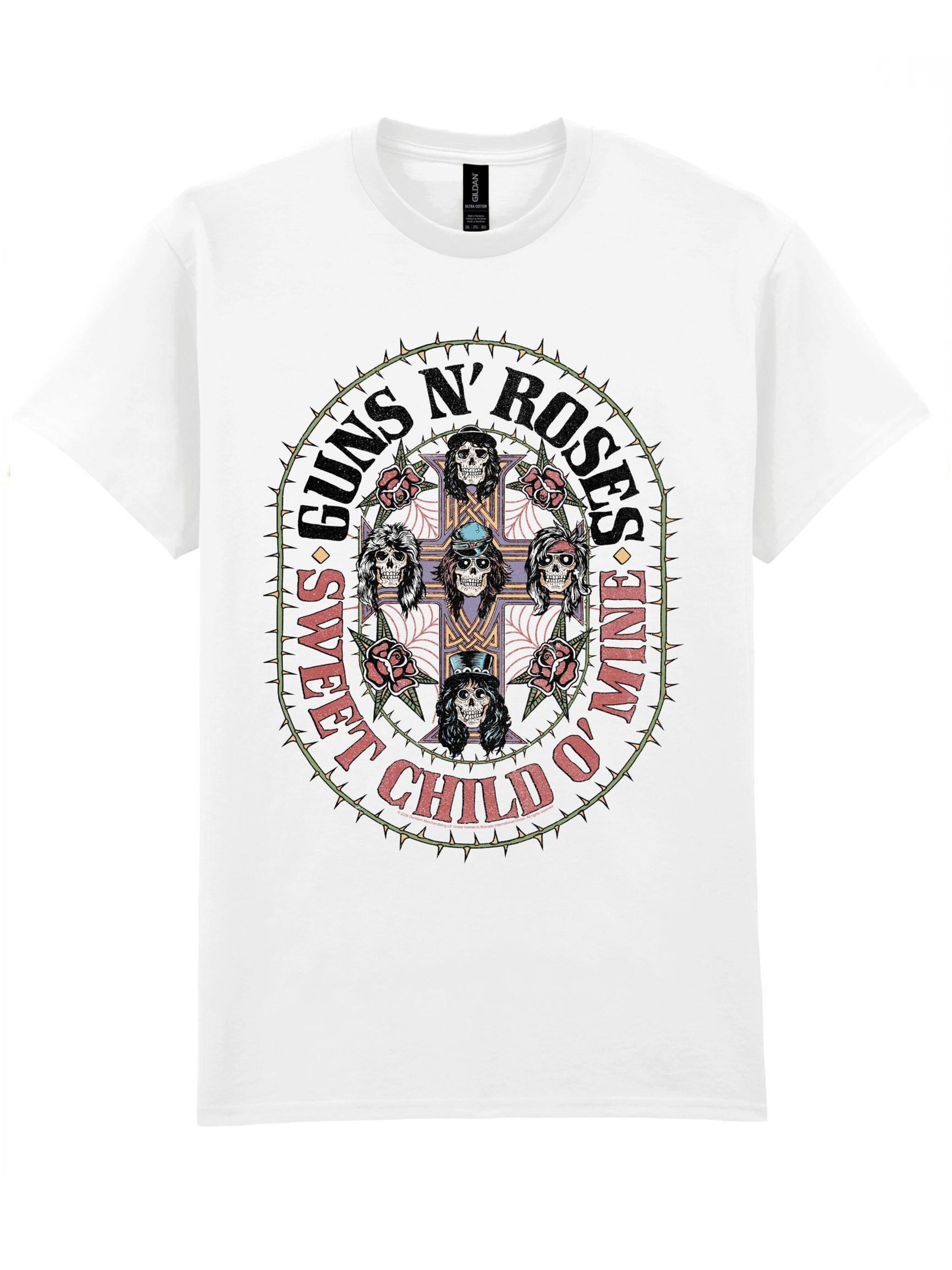 GUNS N' ROSES Shirt in White: front