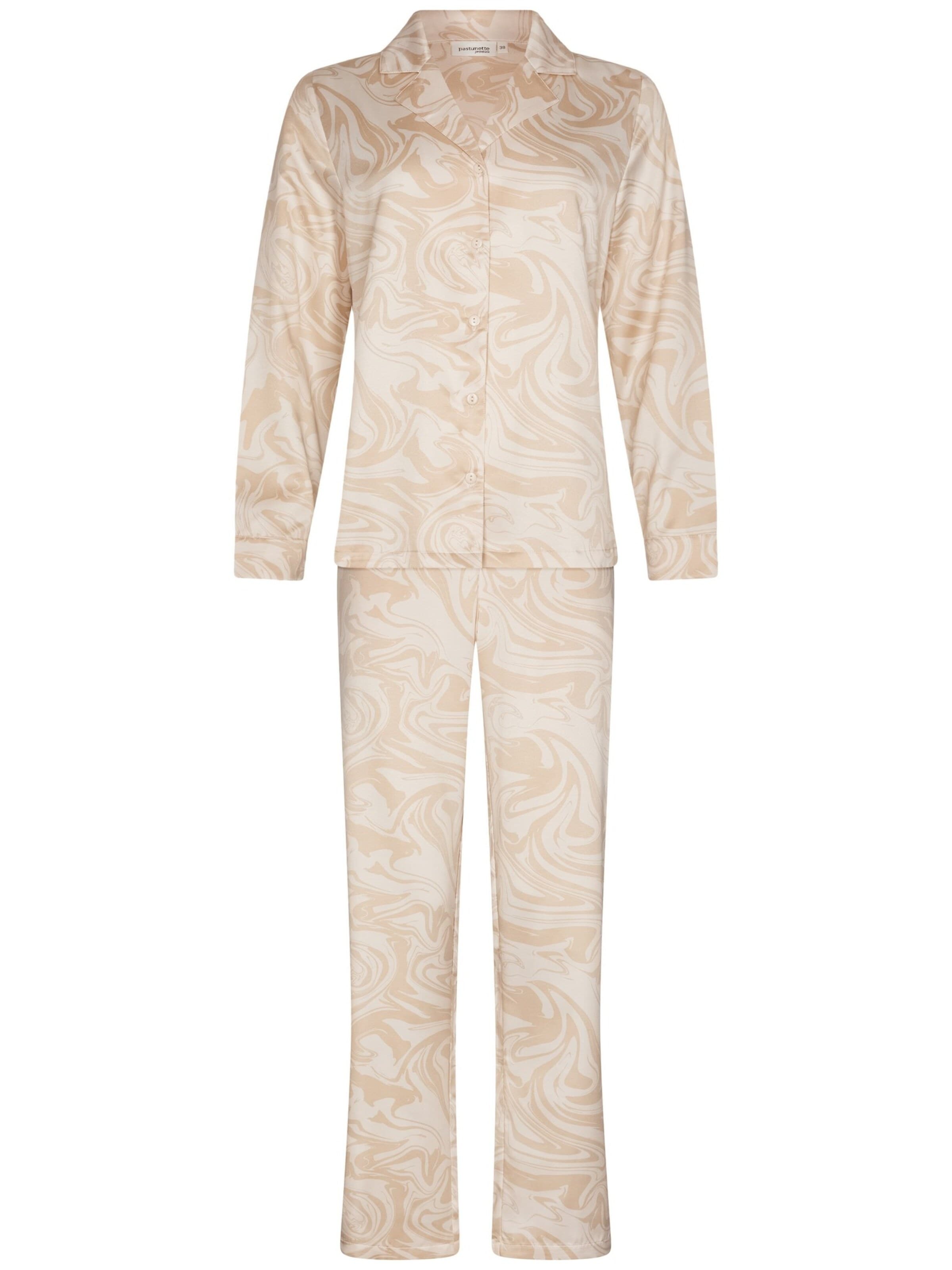 Pastunette Pyjama in Beige: voorkant