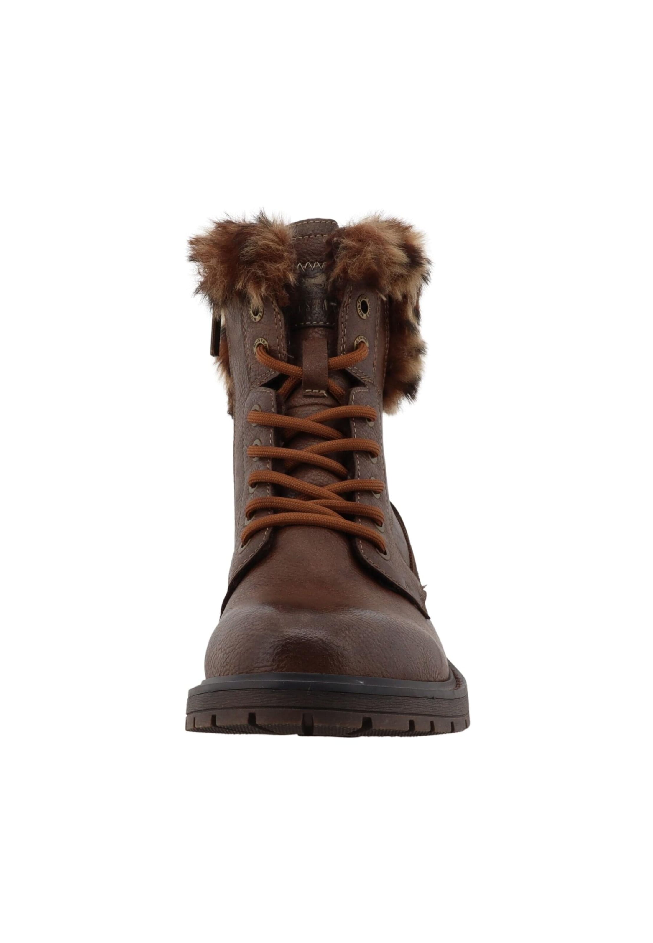 MUSTANG - Botim com fivela 'Bienke' em castanho