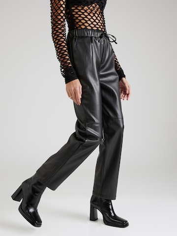 Misspap Regular Trousers in Black: front