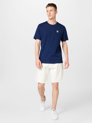 ADIDAS ORIGINALS T-Shirt 'Trefoil Essentials' in Blau