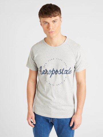 Tricou 'NEW YORK CITY' de la AÉROPOSTALE pe gri: față