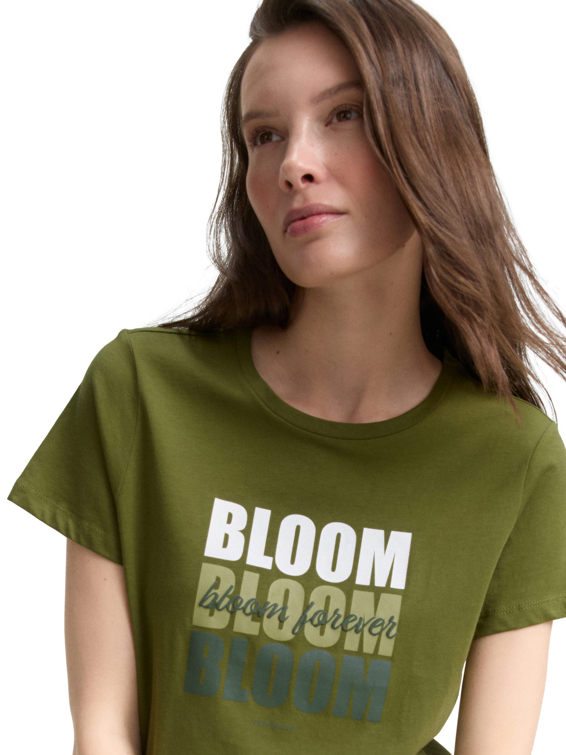 TOM TAILOR Футболка в Зеленый