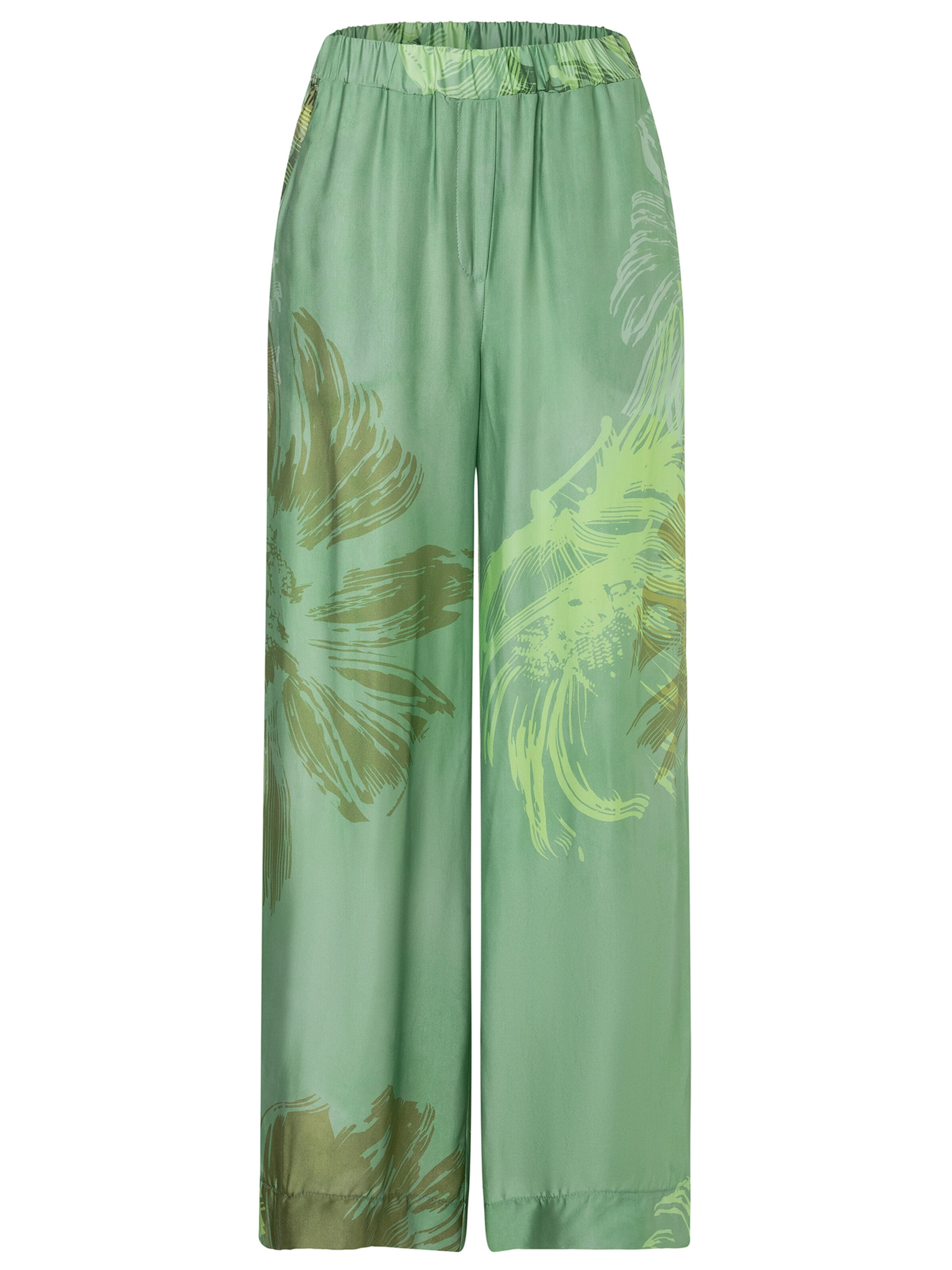 Ana Alcazar Wide leg Trousers 'Zegina' in Green: front