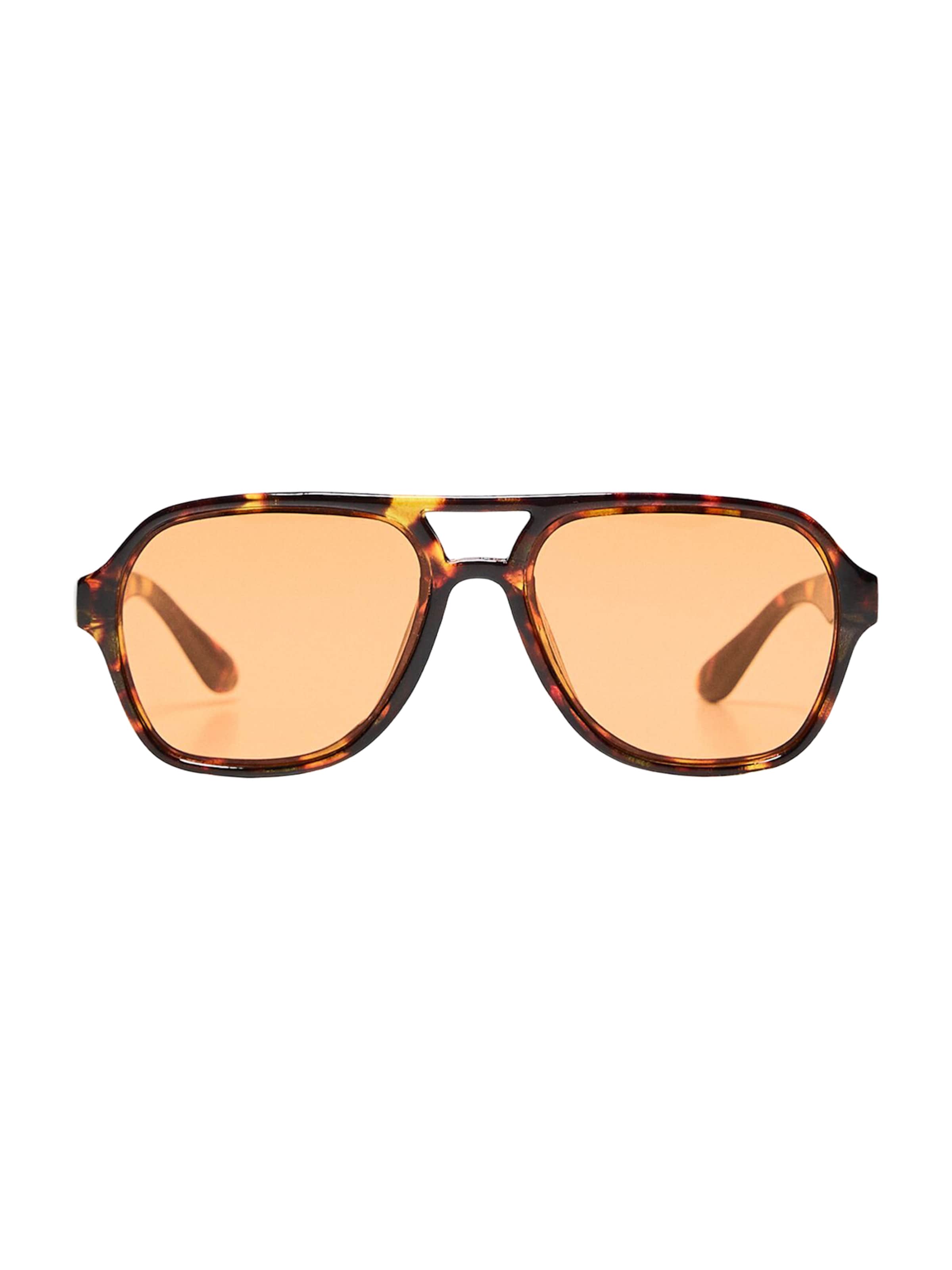 Bershka Sonnenbrille in braun / gelb, Produktansicht
