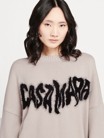 Casa Mara Pullover 'Fluffy Sleeve' in Grau