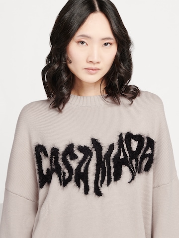 Casa Mara Sweater 'Fluffy Sleeve' in Grey