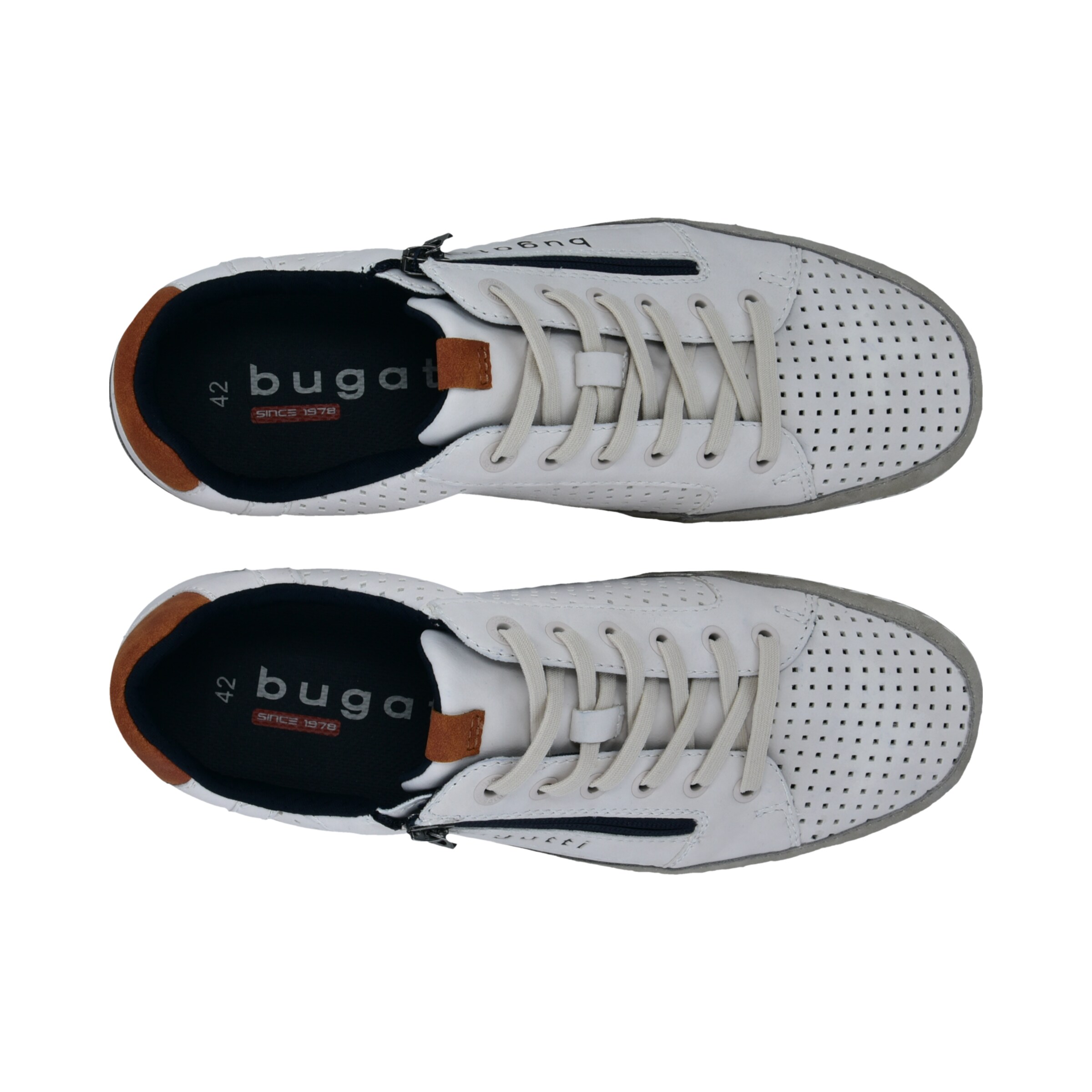 bugatti Schnürschuh in Weiß