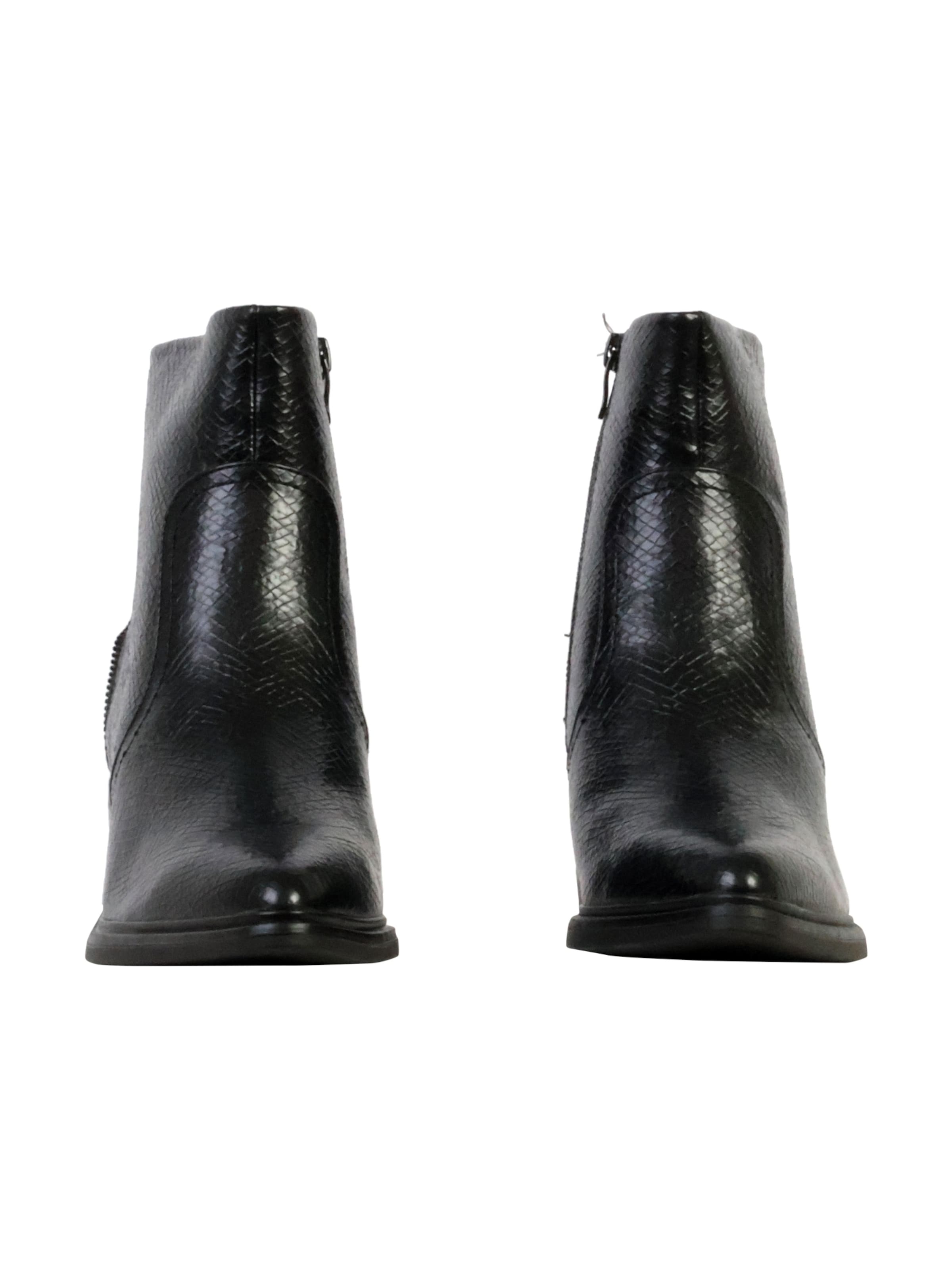 Super Mode Enkellaarsje 'Supermodische Stiefeletten mit Reißverschluss' in Zwart