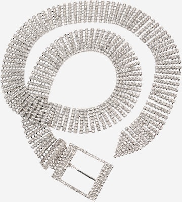 Ceinture ABOUT YOU en argent : devant