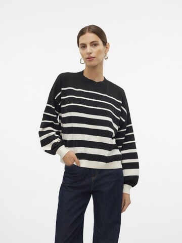 VERO MODA Sweater 'VMRain' in Black: front