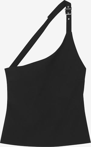 Pull&Bear Top in Schwarz: predná strana