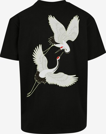 MT Upscale Shirt 'Fortune Cranes' in Schwarz