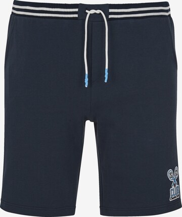 Charles Colby Loosefit Broek in Blauw: voorkant