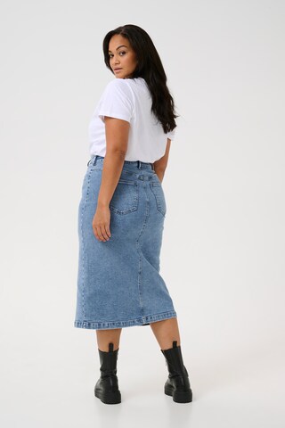 KAFFE CURVE Skirt 'Thura ' in Blue