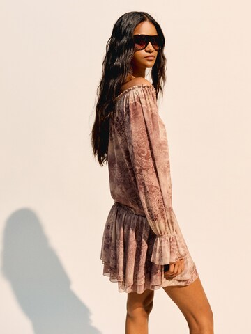 Bershka Dress in Brown