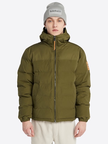 TIMBERLAND Зимняя куртка в Зеленый: спереди