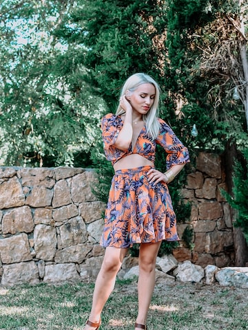 Hobo Sapiens Rok 'Nurul mini skirt' in Oranje
