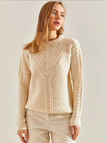 Bianco Lucci Pulover 'Pullover' | bela barva