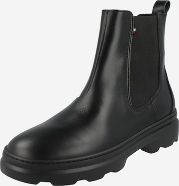 TOMMY HILFIGER Chelsea boots i svart: framsida