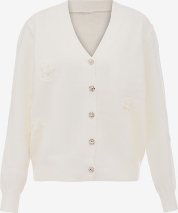 Cardigan nascita en blanc : devant