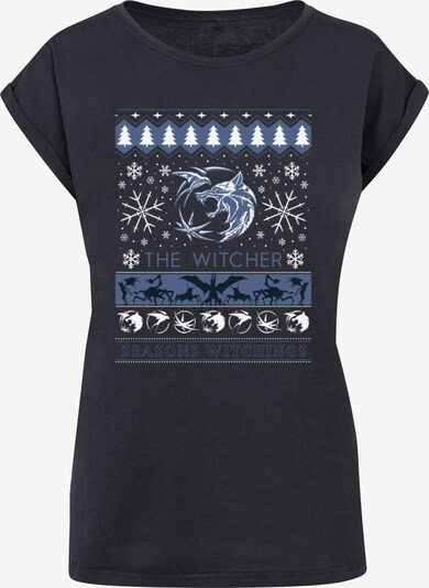 ABSOLUTE CULT T-shirt 'Witcher - Seasons Witchings' en bleu marine / bleu-gris / blanc, Vue avec produit