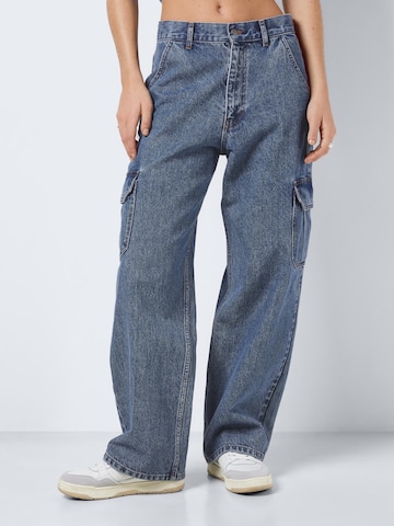 Noisy may Loose fit Cargo jeans 'Alexa' in Blue: front